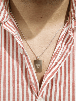 Colar com medalha personalizável 