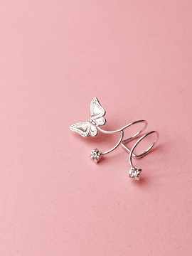 Earcuff borboleta 