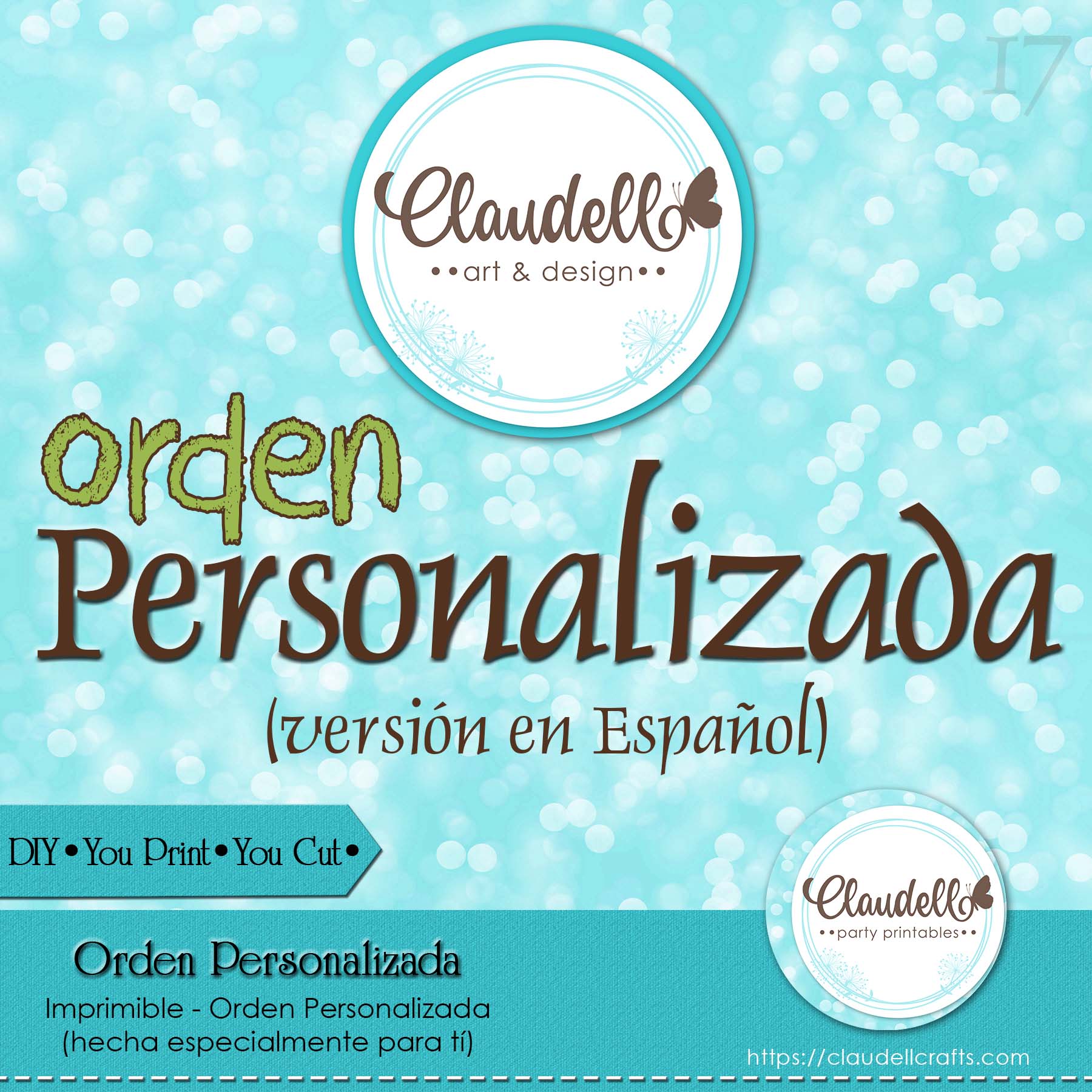 Orden Personaliza en Español Banner Cumpleaños Etiquetas y Envoltorios para Fiestas de Cumpleaños/Archivo Digital