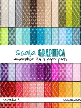 Geometric 2 Digital Paper Pack (100) - 12"x12" 300 DPI Backgrounds Wallpapers Rainbow Colors Basic07 Commercial Use Instant Download/Digital File Only