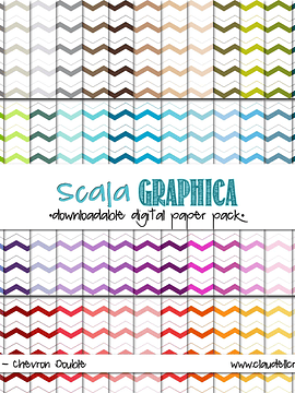 Chevron Double Digital Paper Pack (100) - 12"x12" 300 DPI Backgrounds Wallpapers Rainbow Colors Basic56 Commercial Use Instant Download/Digital File Only