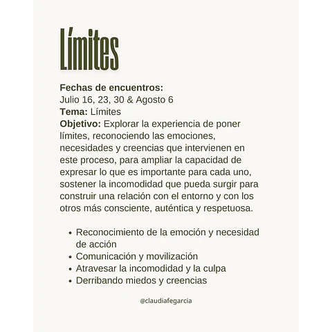 Laboratorio de la Experiencia - PG Límites