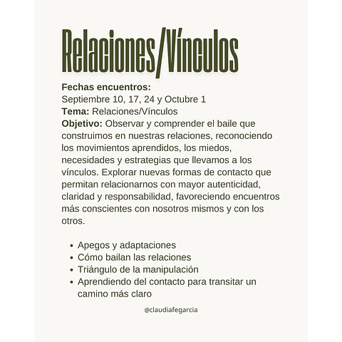 Laboratorio de la Experiencia - PG Relaciones/Vículos