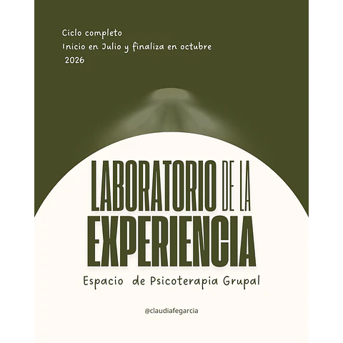 Laboratorio de la Experiencia - Psicoterapia grupal