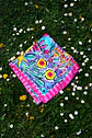 Pañuelo Satén Magenta · Mensaje del sol - Miniatura 2