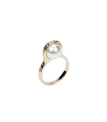 Anillo perla Dorada