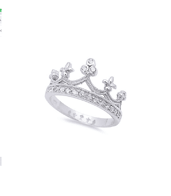 Anillo Corona Circones cristal