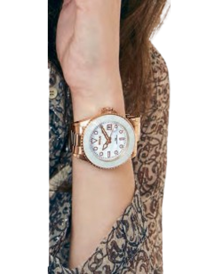 Reloj Bisel Blanco y Oro rosa