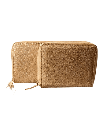 Billetera Dorada y Monedero