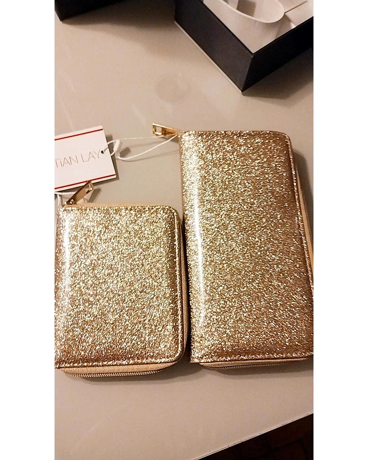 Billetera Dorada y Monedero