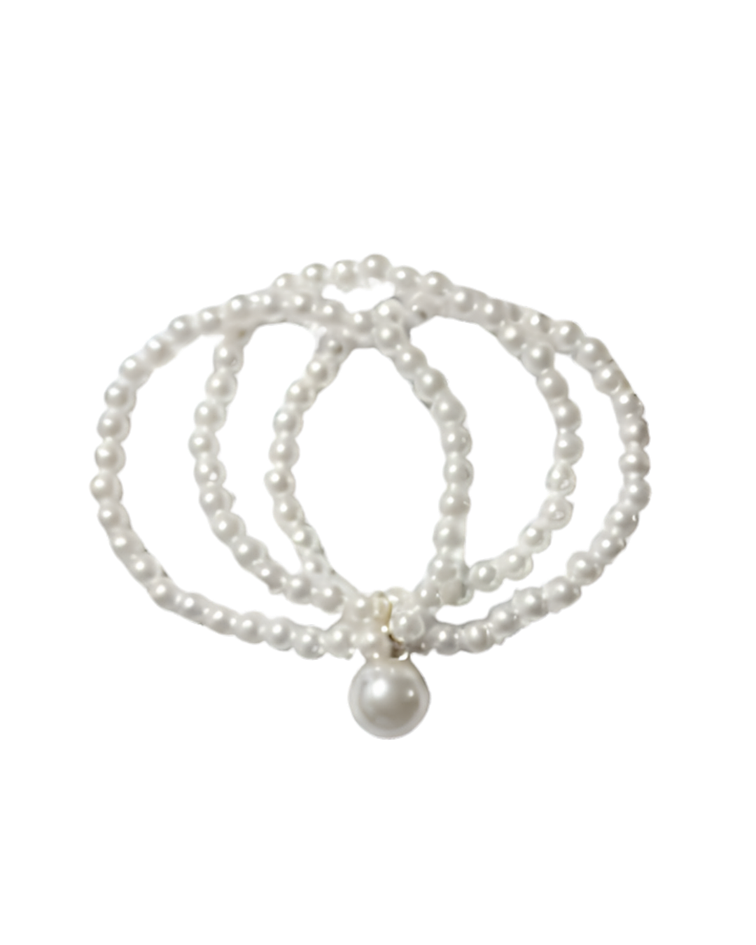 Pulsera perla elasticada