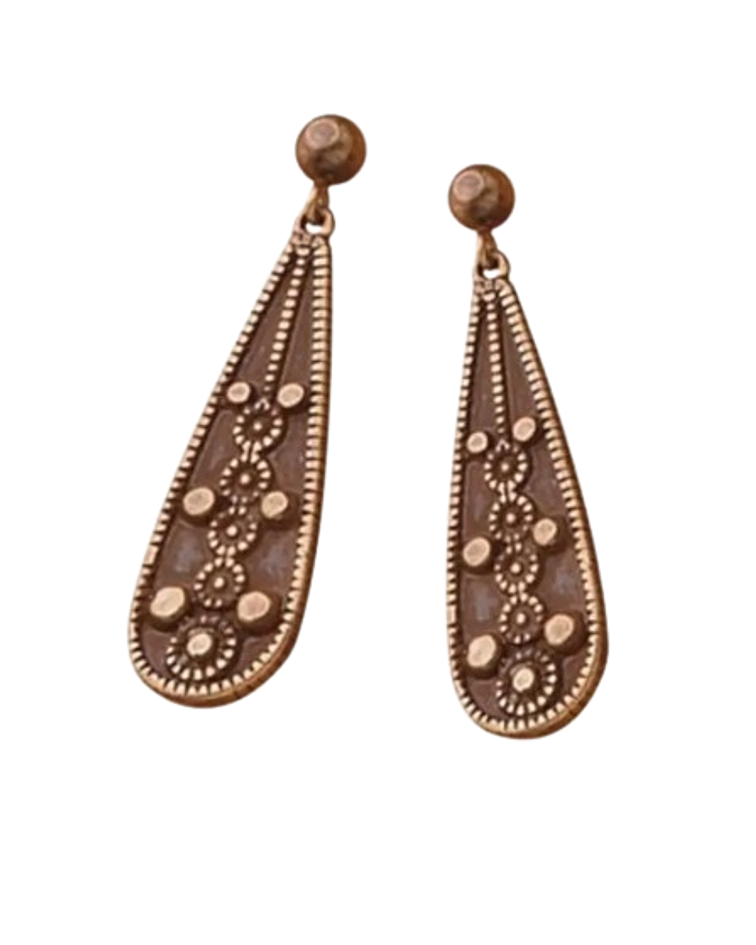 Pendiente Chapado de Bronce