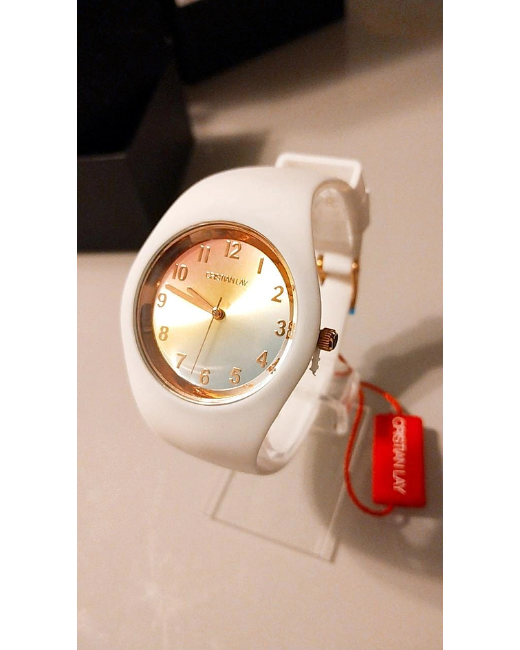 Reloj Blanco Tornasol