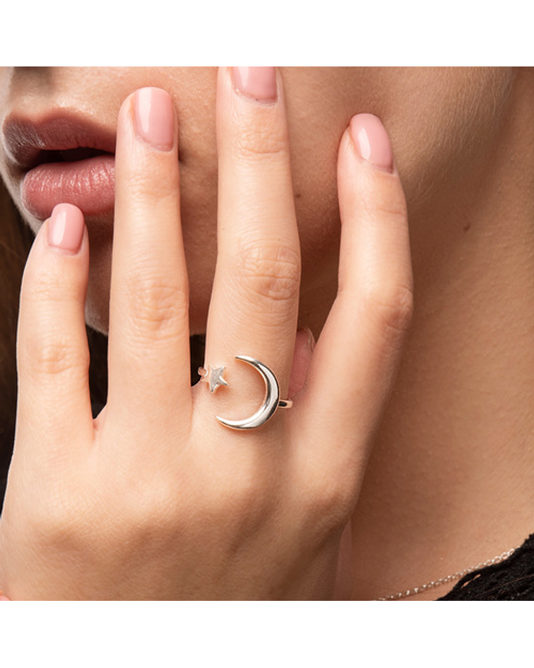 Anillo Estrella y Luna 