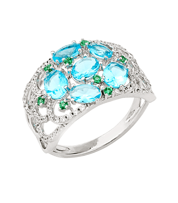 Anillo Brillo del Mar Plata