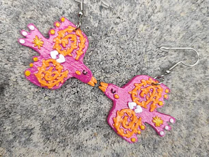 Aretes Aves en espiral ♥