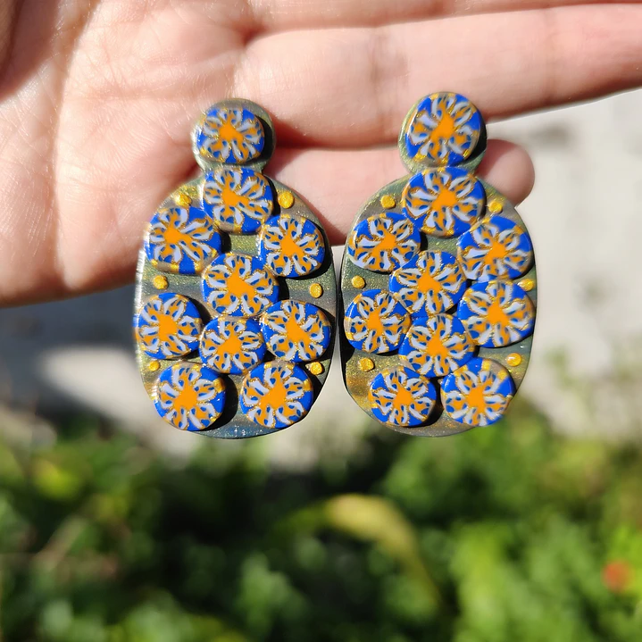 Aretes Flores Eléctricas ♥ 1