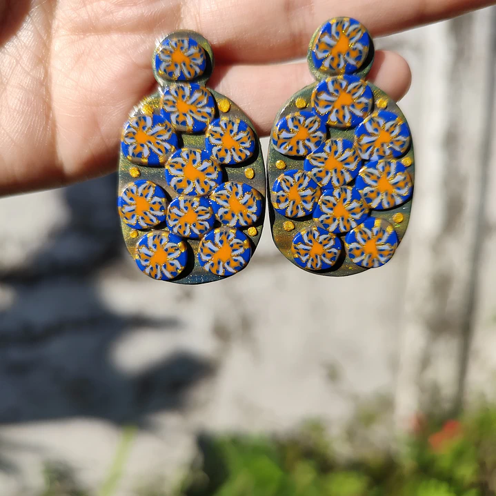 Aretes Flores Eléctricas ♥ 2