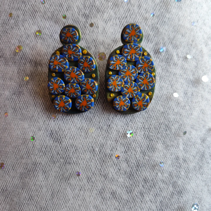 Aretes Flores Eléctricas ♥ 4