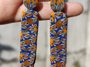 Aretes Rombo Dorado♥