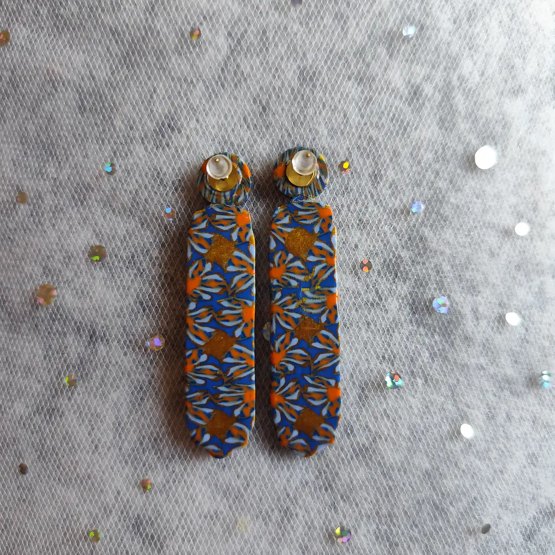 Aretes Rombo Dorado♥ 3