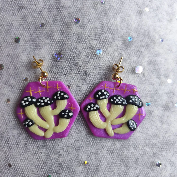 Aretes amanita dark♥ 1