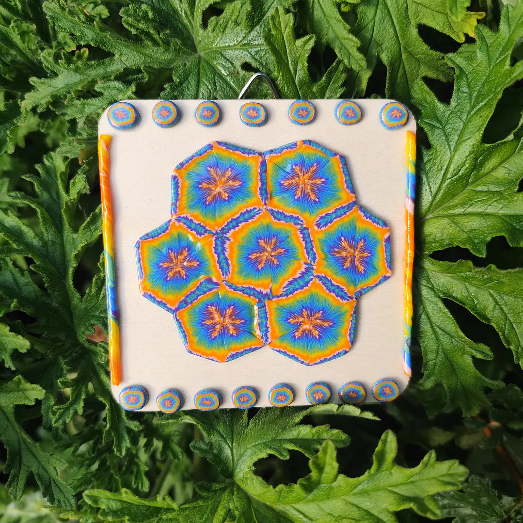 Cuadro de Flor Geométrica♥ 1