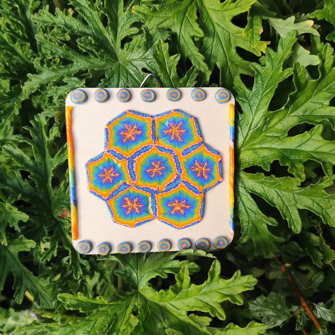 Cuadro de Flor Geométrica♥ 2