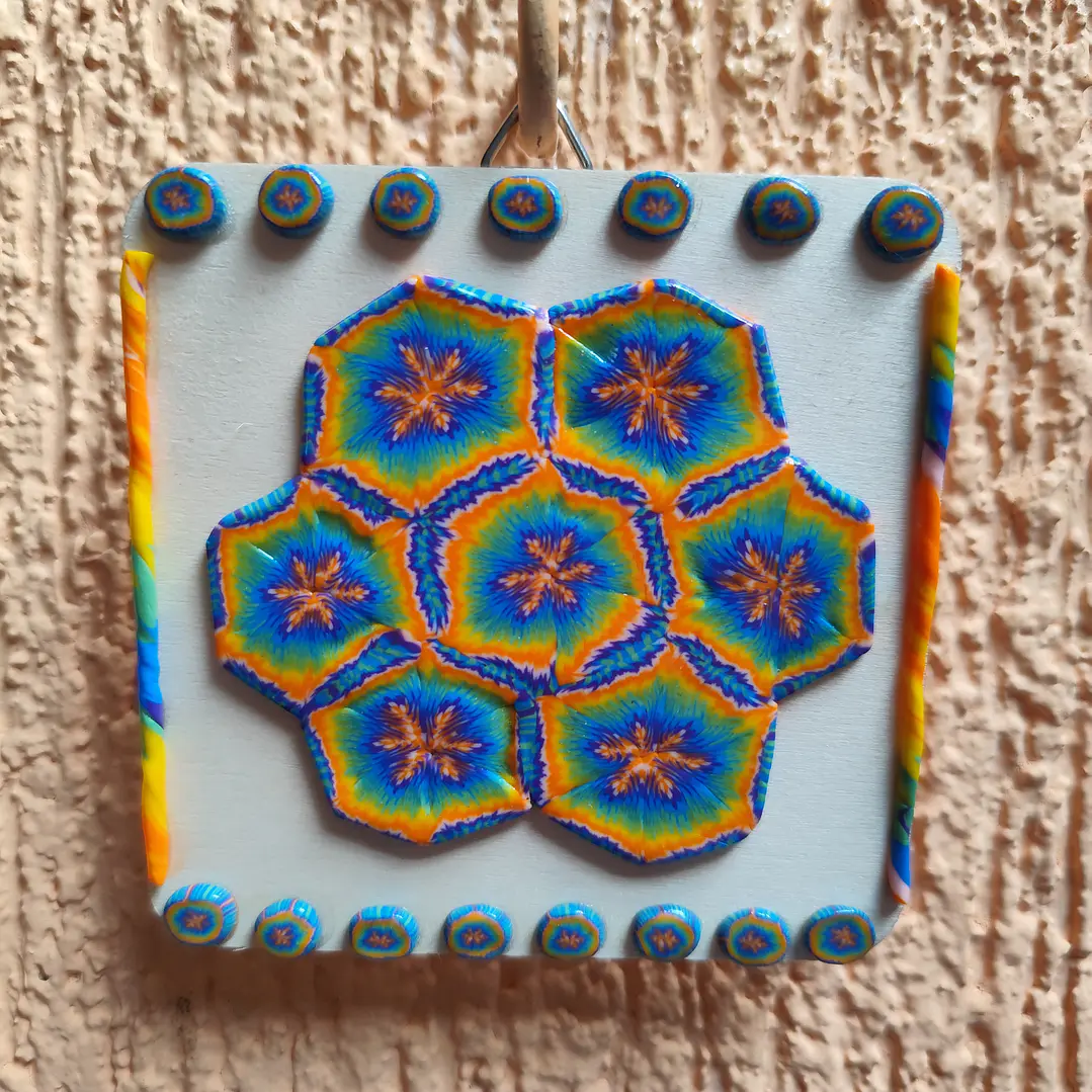 Cuadro de Flor Geométrica♥ 3