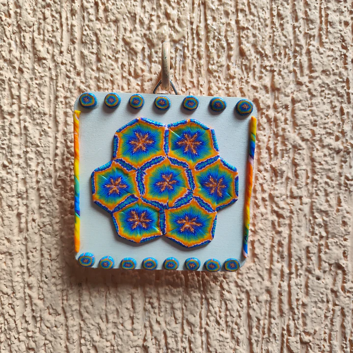 Cuadro de Flor Geométrica♥ 4