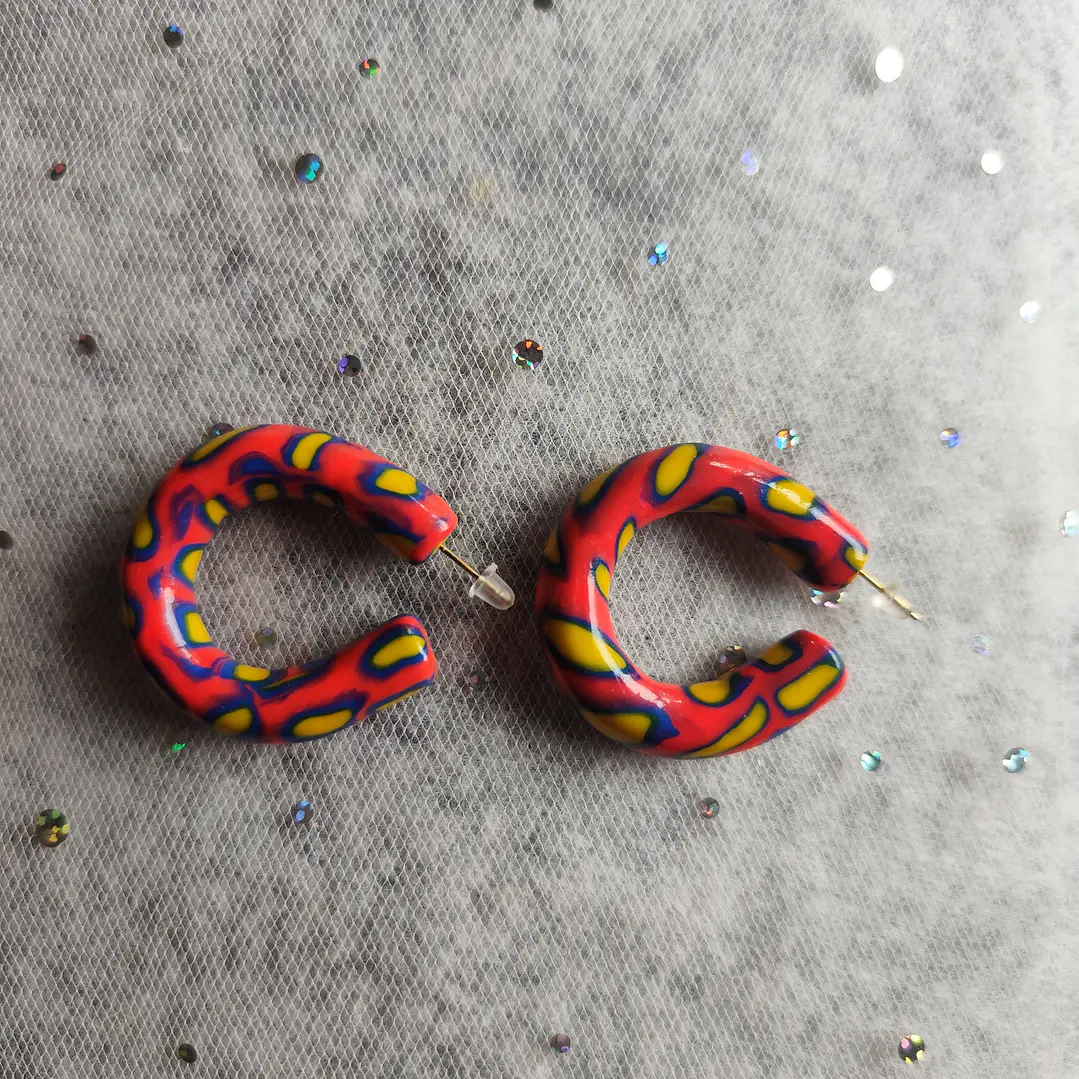 Aretes Animal Print Neón♥ 1