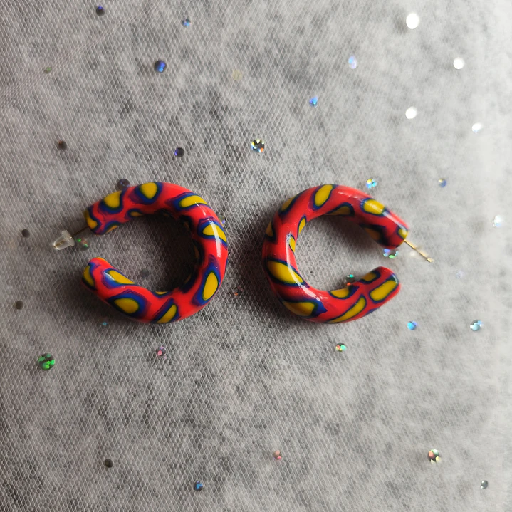 Aretes Animal Print Neón♥ 2
