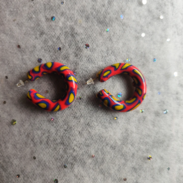 Aretes Animal Print Neón♥ 3
