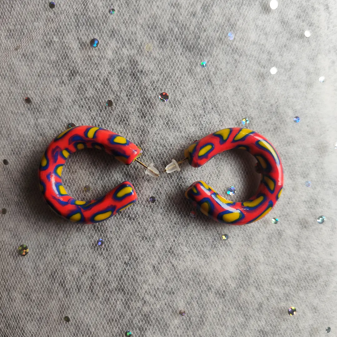 Aretes Animal Print Neón♥ 4