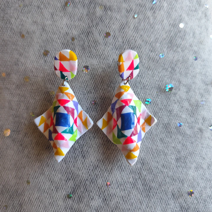 Aros Triangular Multicolor ♥ 1