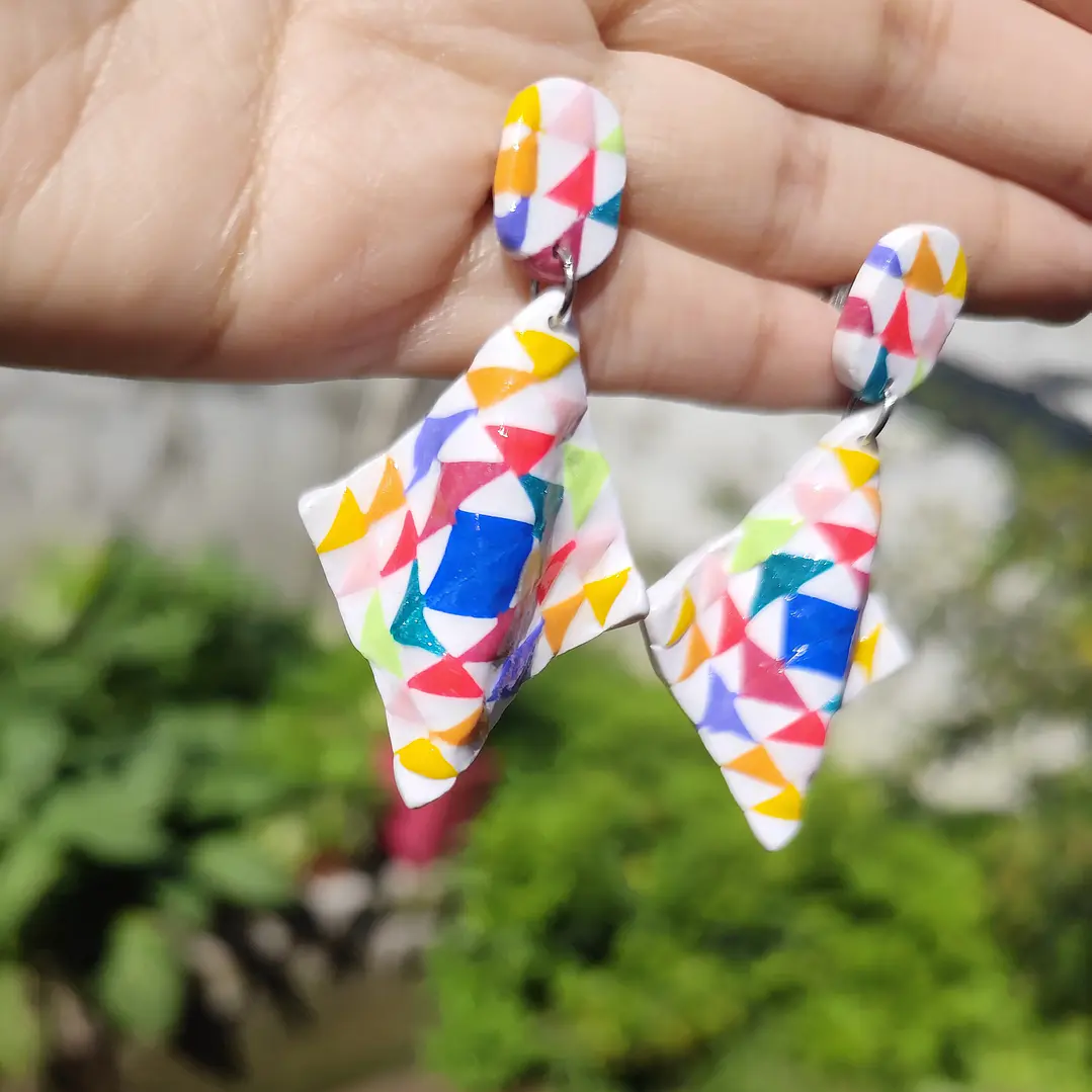 Aros Triangular Multicolor ♥ 4