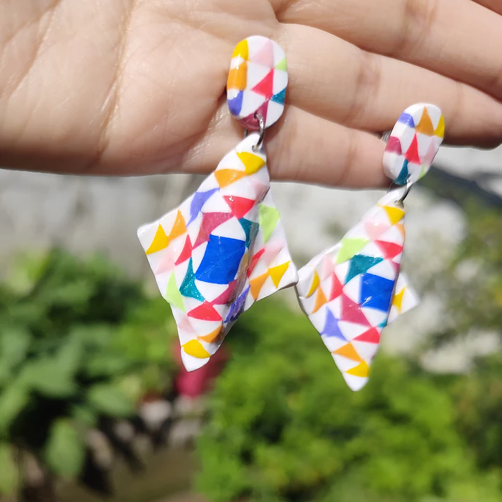 Aros Triangular Multicolor ♥ 4