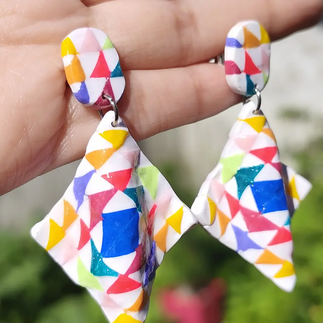 Aros Triangular Multicolor ♥ 5