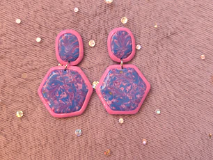 Aretes Marmolados ♥