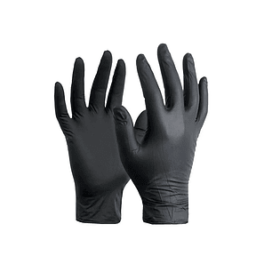 GUANTES DE NITRILO NEGRO TALLA S 10 DIS