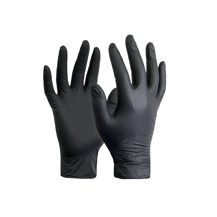 GUANTES DE NITRILO NEGRO TALLA L 10 DIS 1