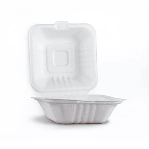 HAMBURGUESERO BAGASSE 6X6