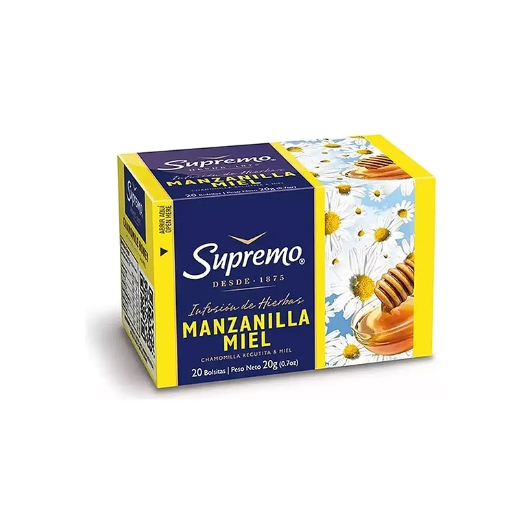 HIERBAS SUPREMO MANZANILLA 20 BOLSITAS 1