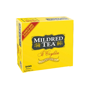 TÉ NEGRO MILDRED TEA CEYLAN 100 BOLSITAS