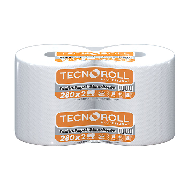 TOALLA TECNOROLL H/S PACK 280MTS-2UN 1