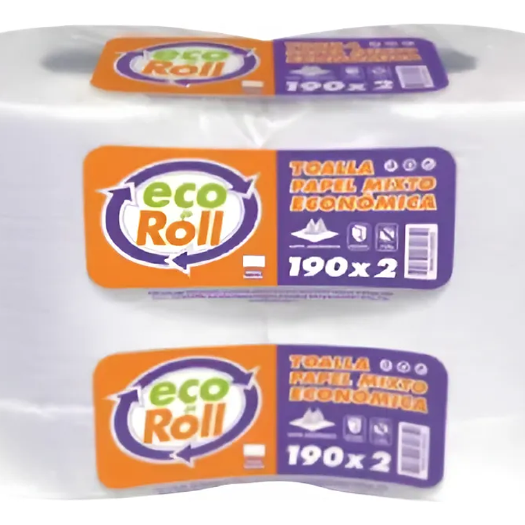 TOALLA ECOROLL H/S PACK X 2UN X190 MTS 1