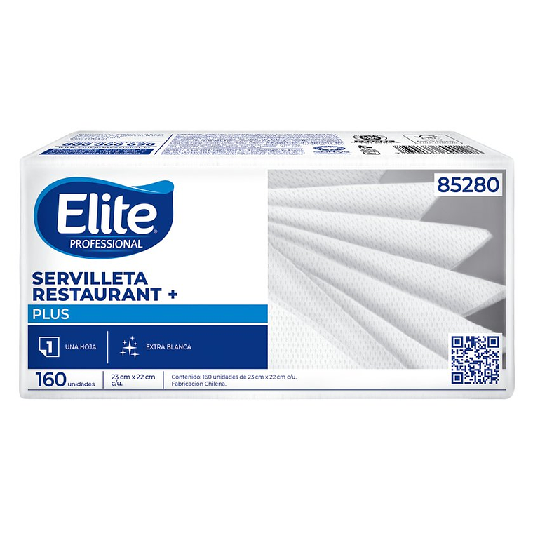 SERVILLETA ELITE RESTAURANT COCTEL 23X22CM-160UN (ELITE 85280) 1