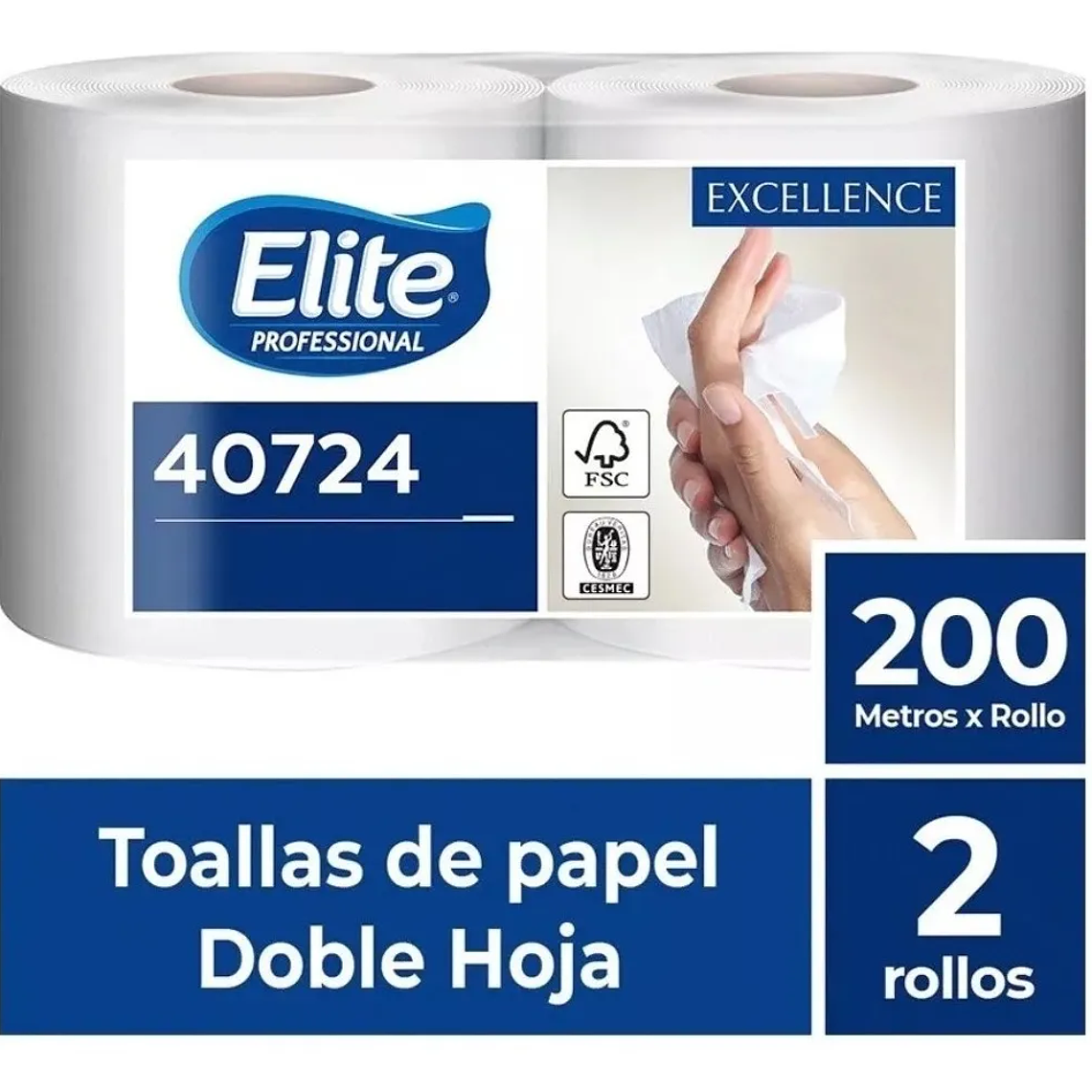 TOALLA DE PAPEL EXCELLENT 200MTS-2 UN (ELITE 40724) 1