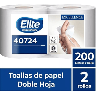 TOALLA DE PAPEL EXCELLENT 200MTS-2 UN (ELITE 40724)