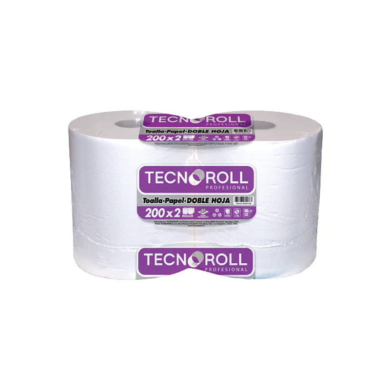 TOALLA TECNOROLL D/H PACK 200 MTS-2 UN 1